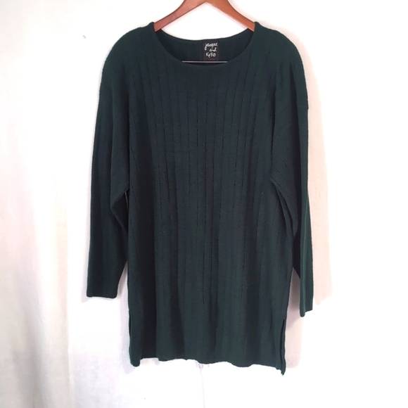 Vintage Jacque and Koko Forest Green Sweater Size 22/24 - Picture 1 of 6